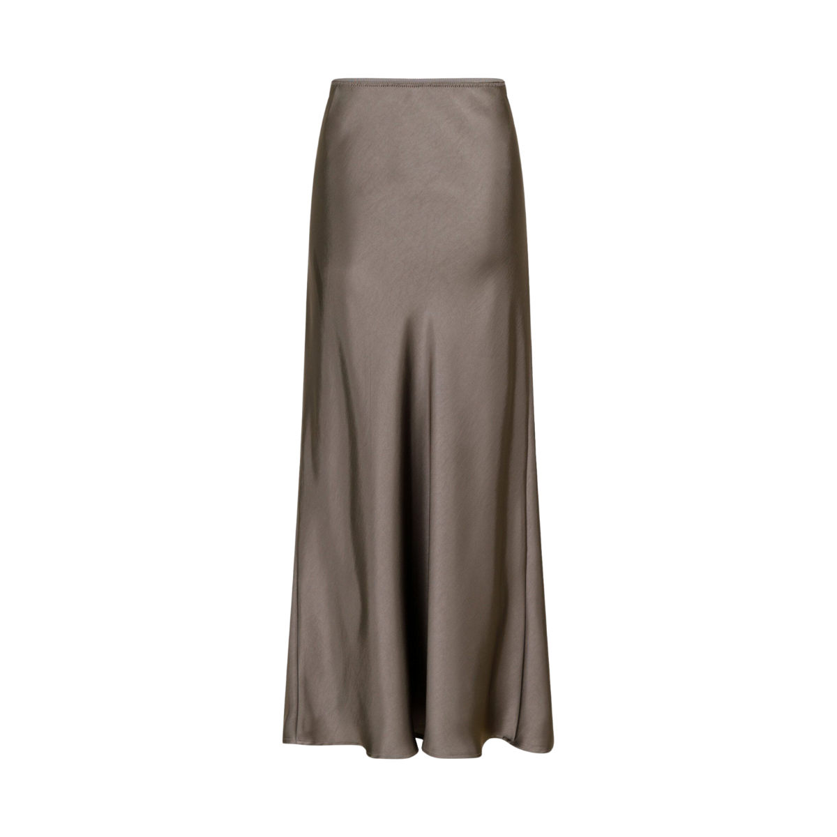 Vicky Heavy Sateen Skirt - Grey