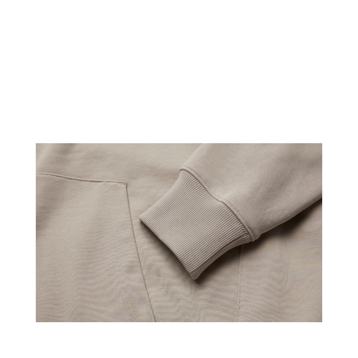 Drift Terry Zip Hood - Sand