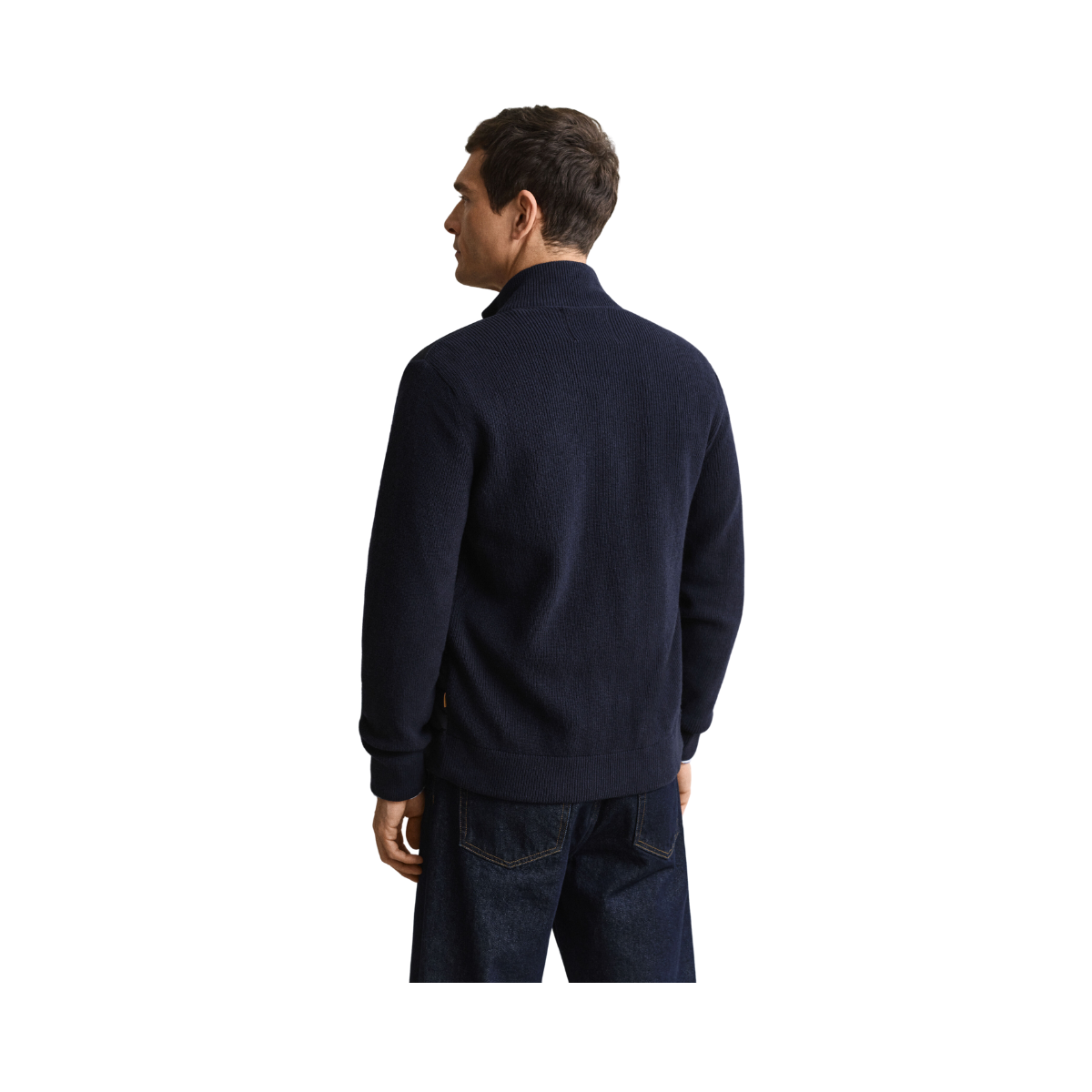 Hybrid Zipped Cardigan - Evening Blue