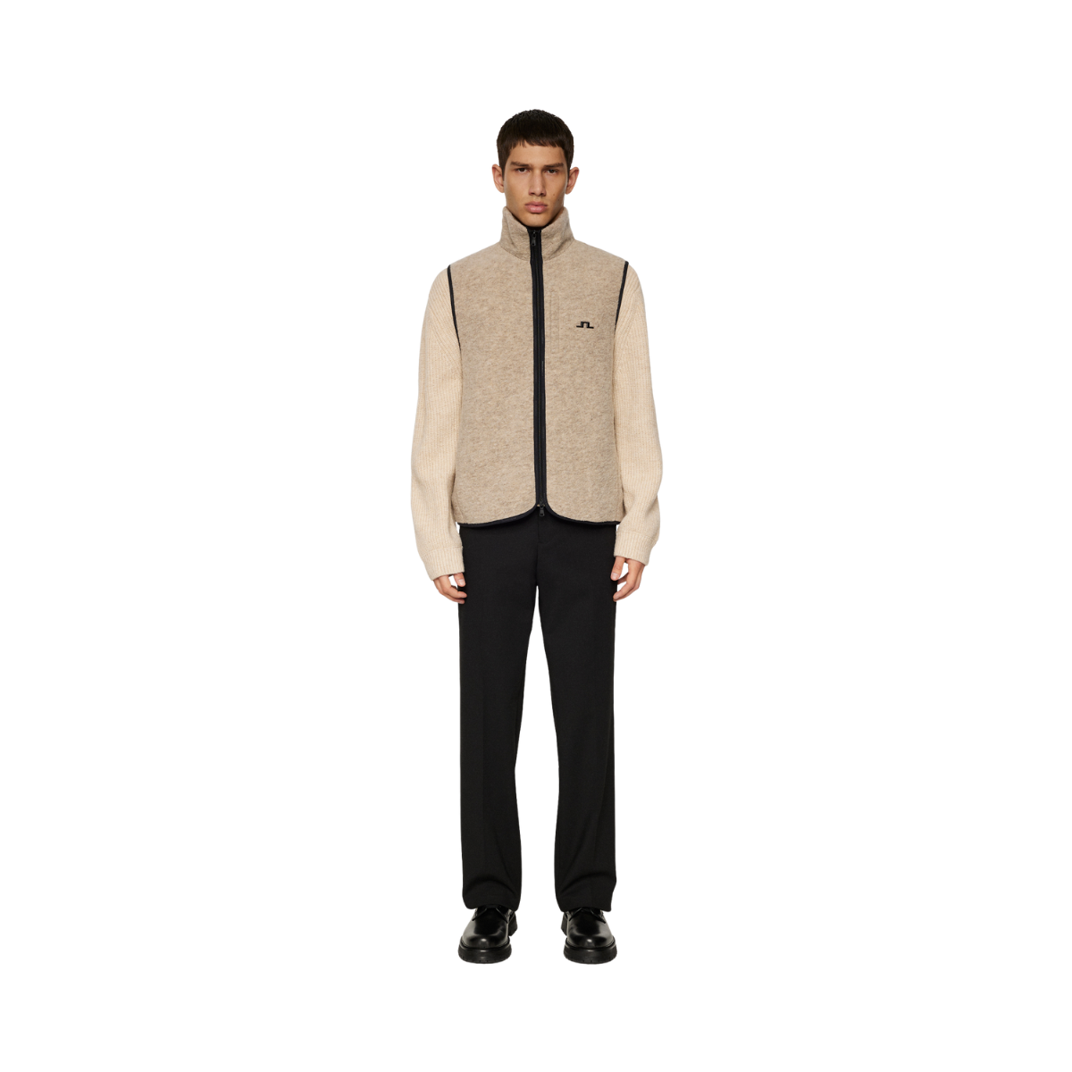 Duncan Wool Fleece Vest - Moonbeam