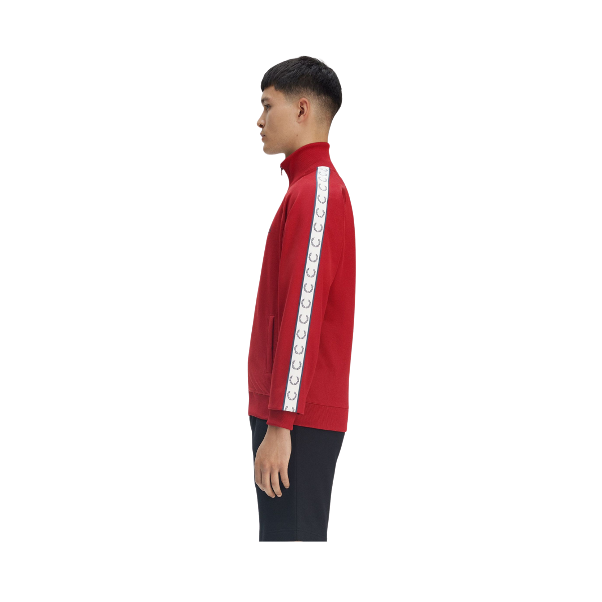 Taped Track Jacket - Burnt Red