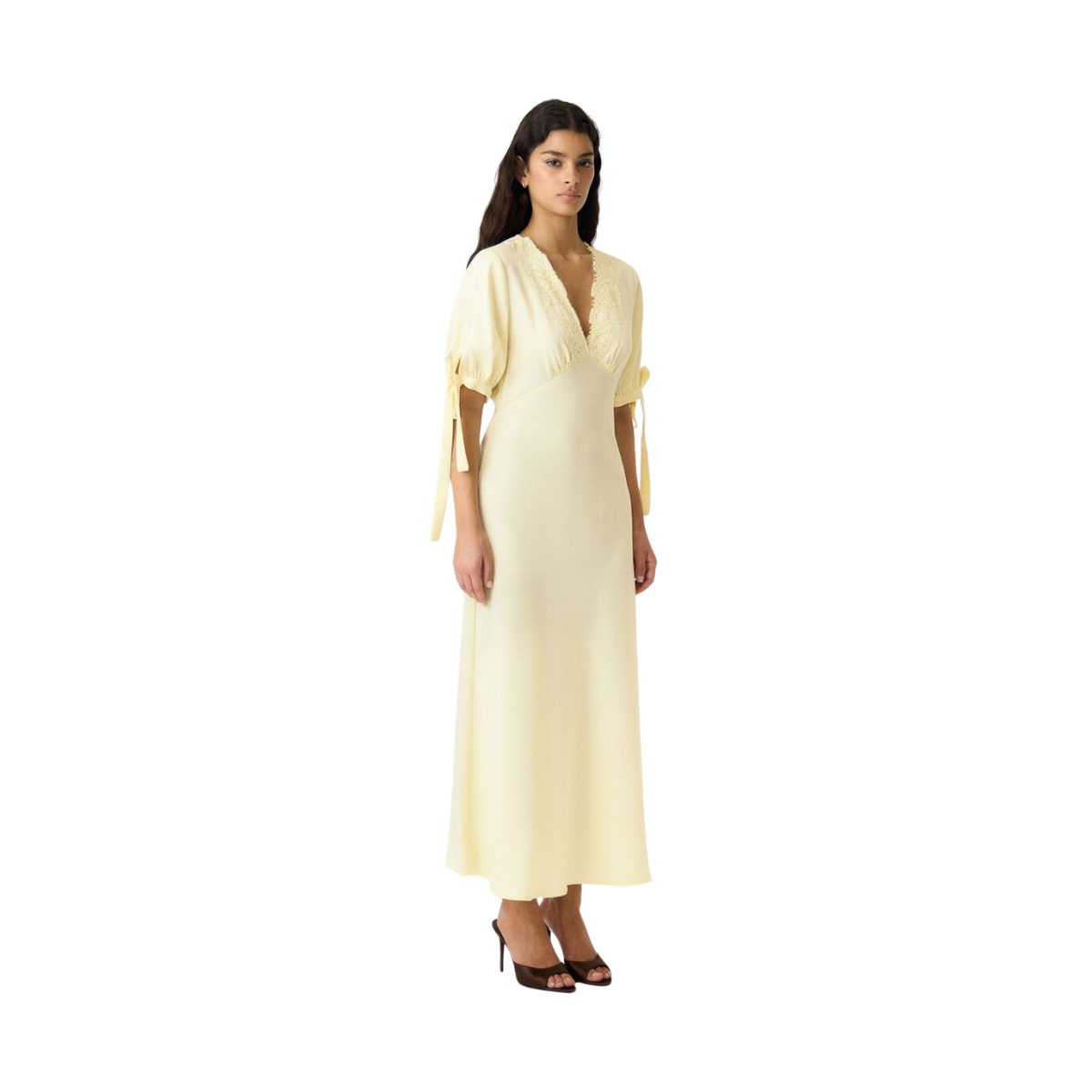 YASPella 2/4 Long Dress - Anise Flower