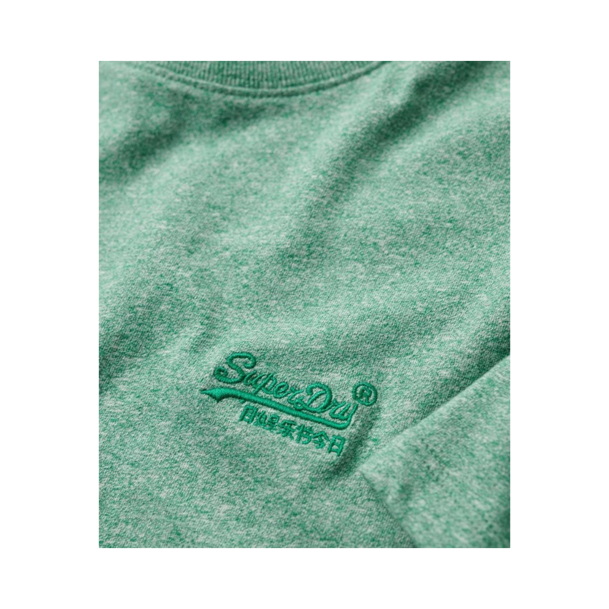 Essential Logo EMB Tee - Bright Green Grit
