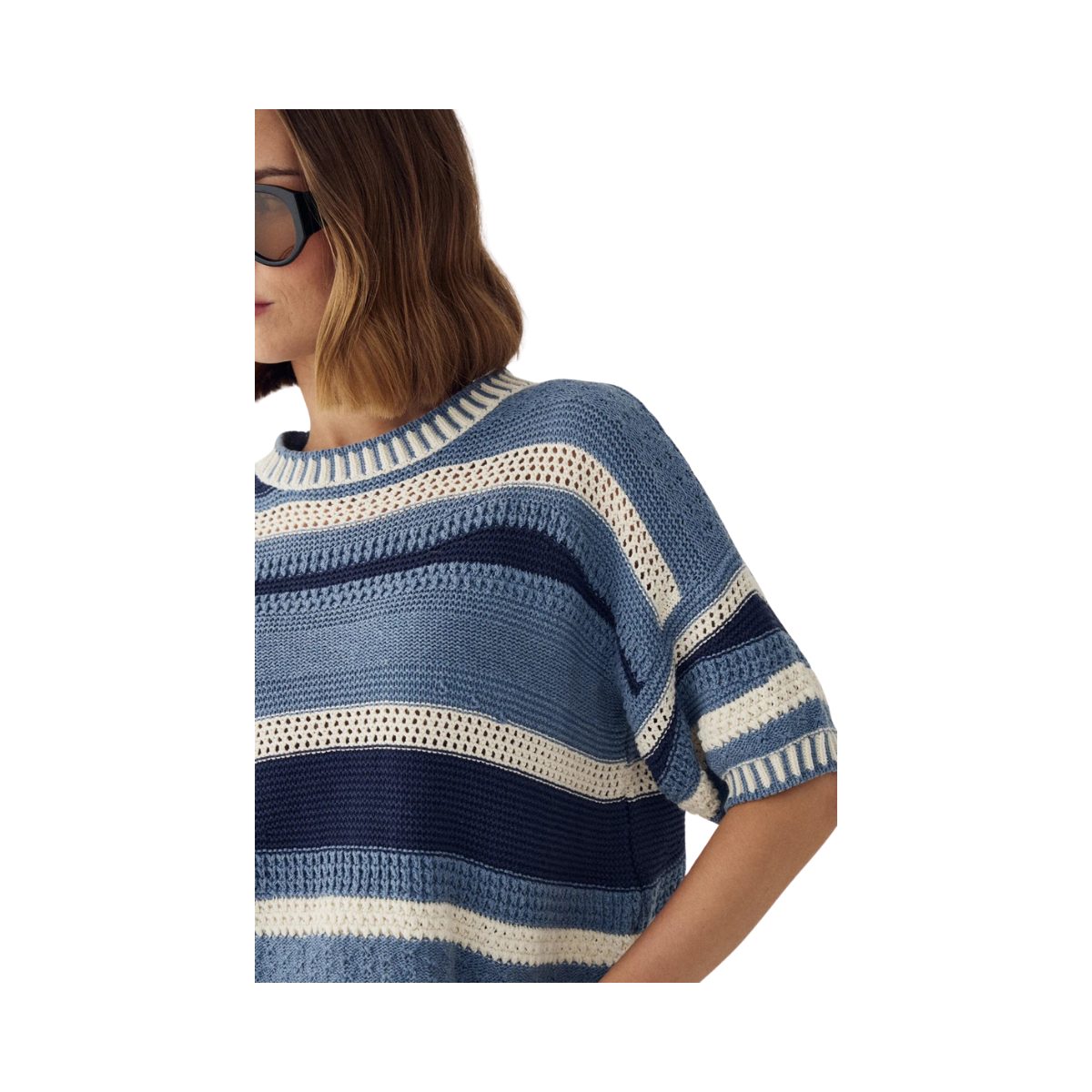 N-MARIAN KNIT - Daya Blue Stripe
