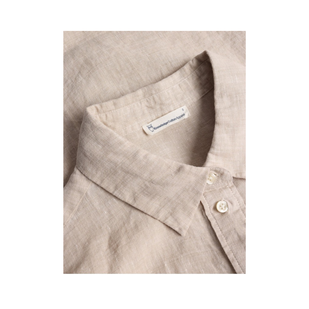 Loose Linen Shirt - Light Feather Gray