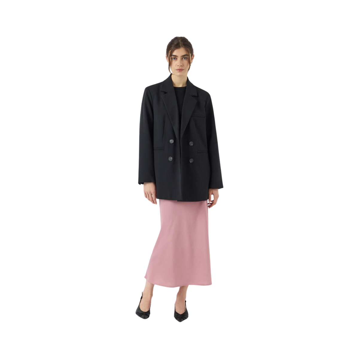 YASPella Highwaist Midi Skirt - Lilas