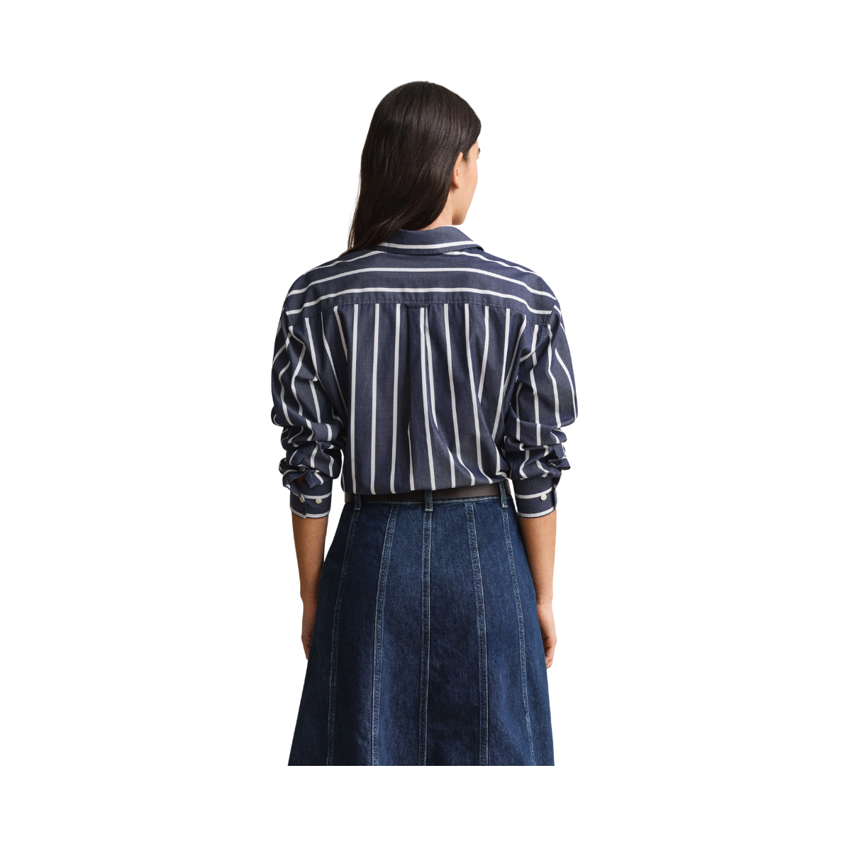 Rel Classic Poplin Stripe Shirt - Evening Blue