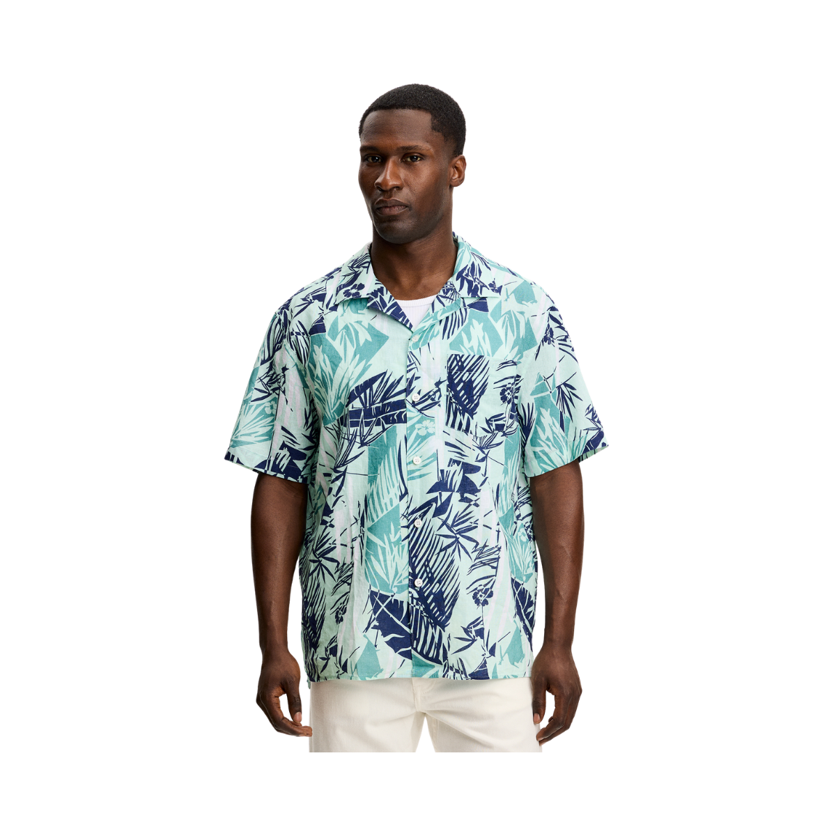 Elio Grove Bay Resort Shirt - Grove Blue L