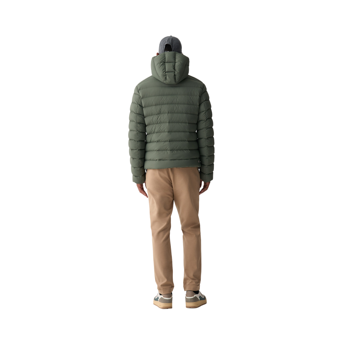 Mens Down Jacket with Hood - Underwood-Muddy