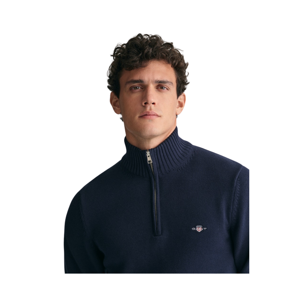 Casual Cotton Halfzip - Evening Blue