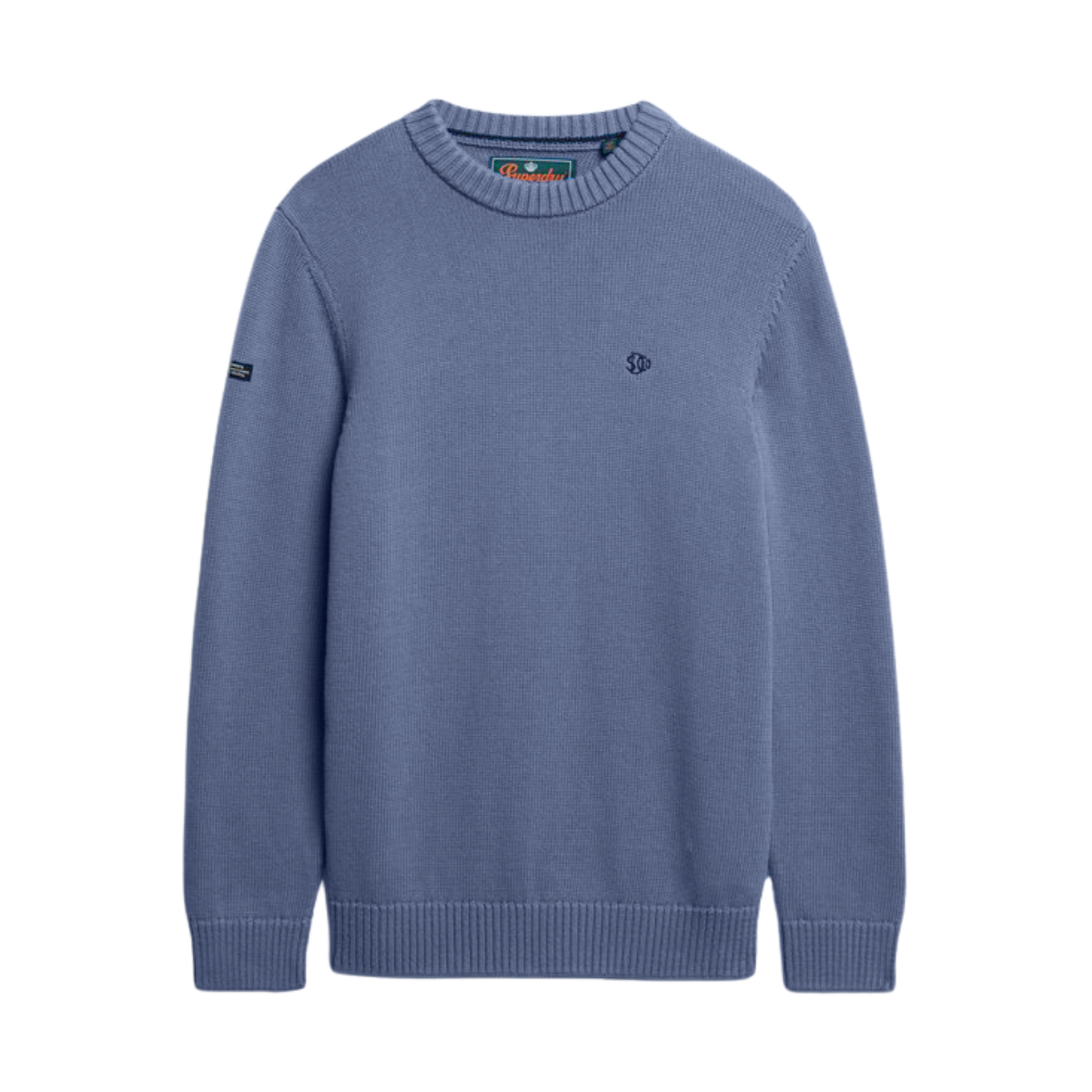 Preppy Cotton Jumper - Soft Navy