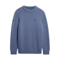 Preppy Cotton Jumper - Soft Navy