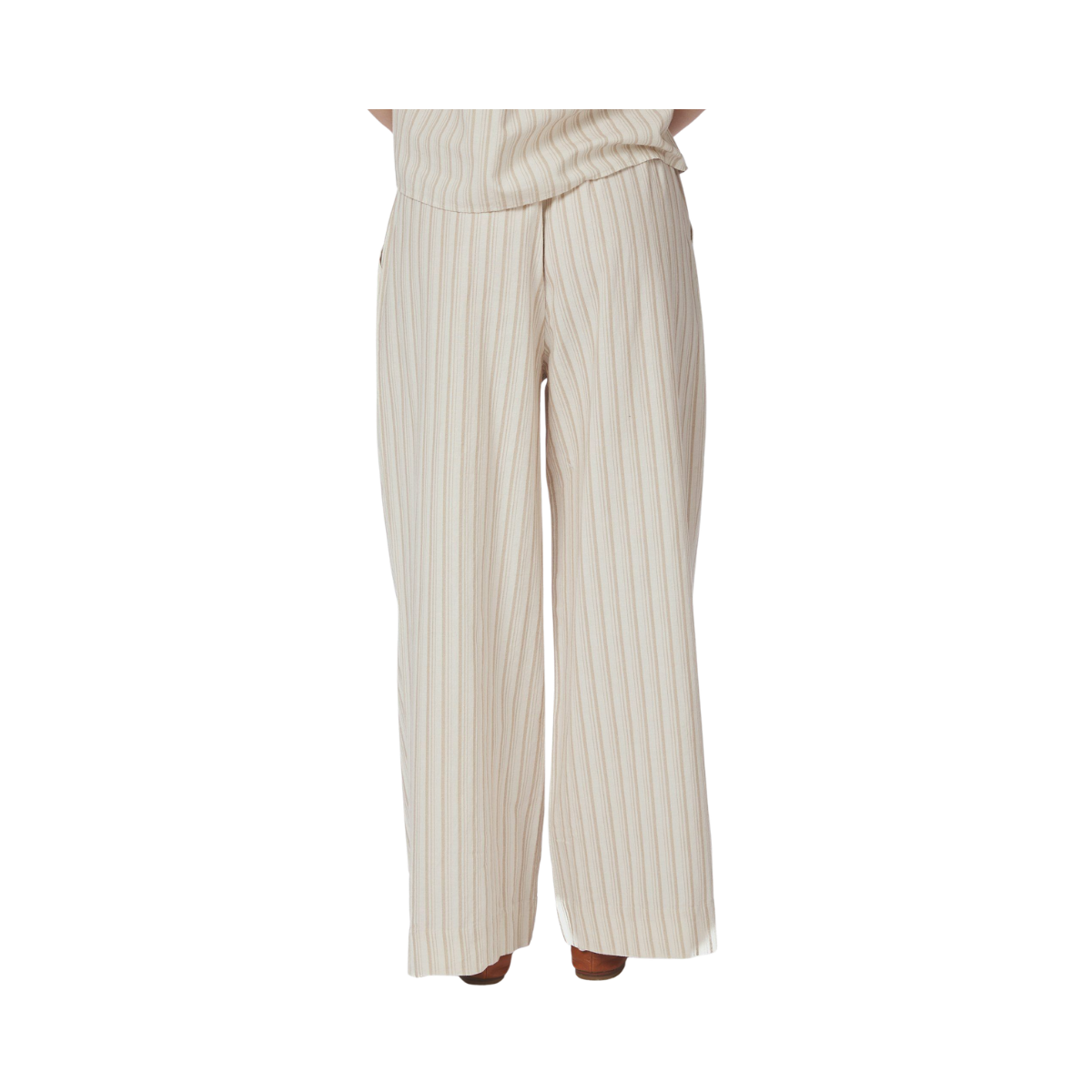 Heifa Linen Stripe Pants - Sand