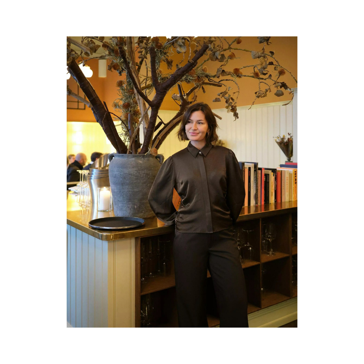 Fransala Heavy Sateen Shirt - 676 Dark Brown