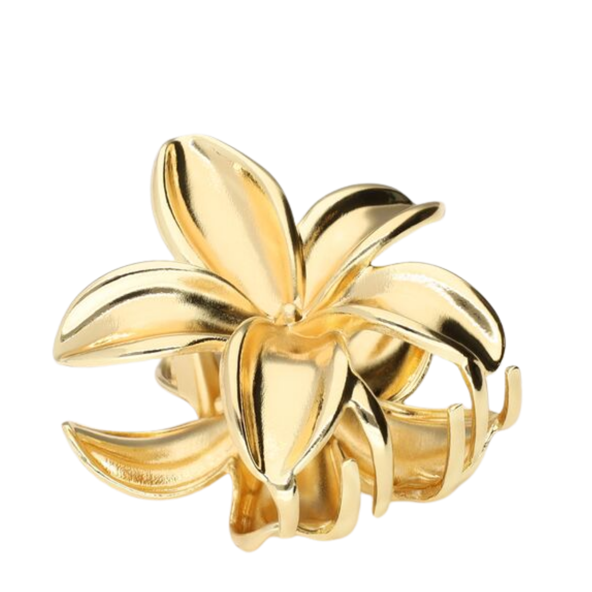 Hairclip Flower - Gold