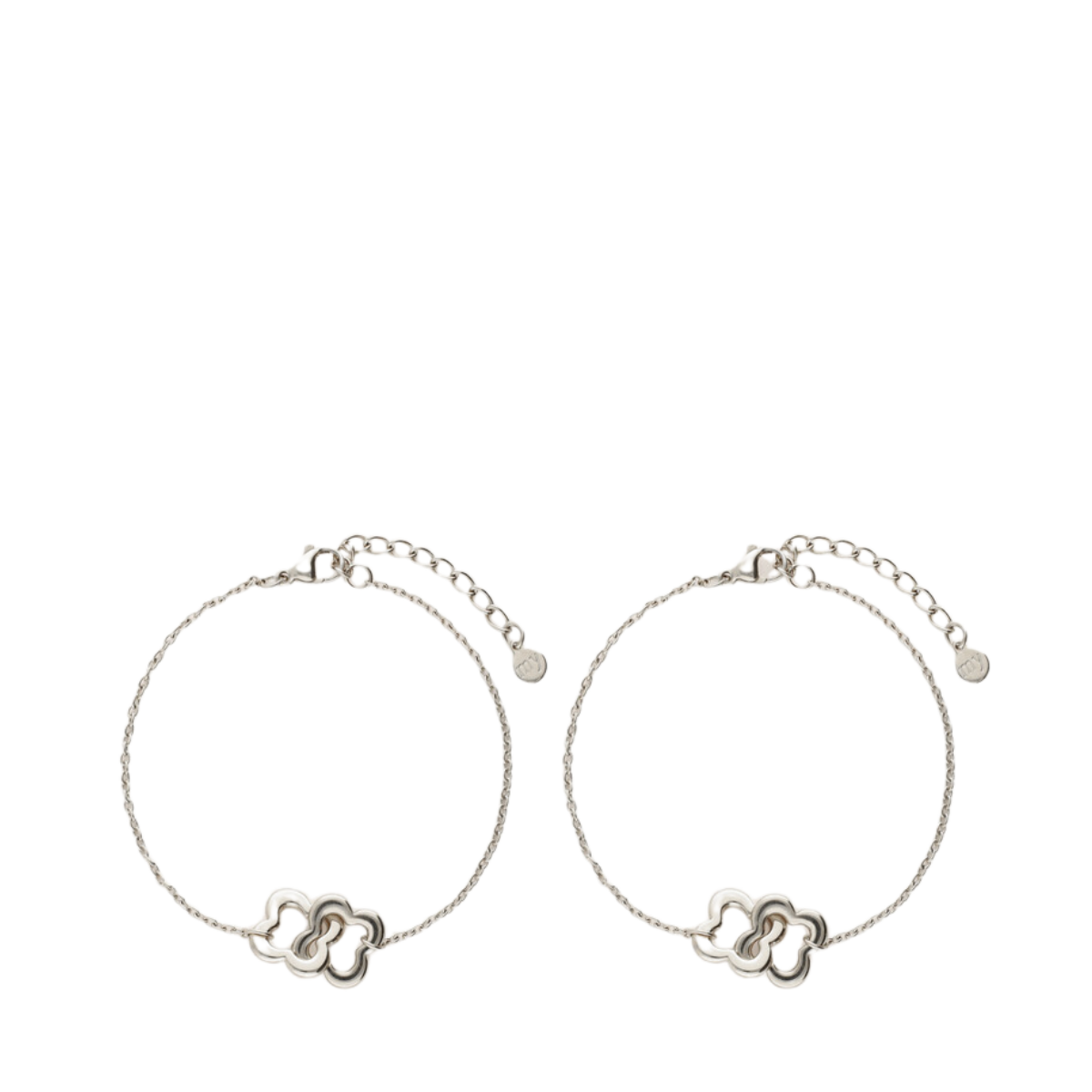 Bracelet set forever connected clover - Silver