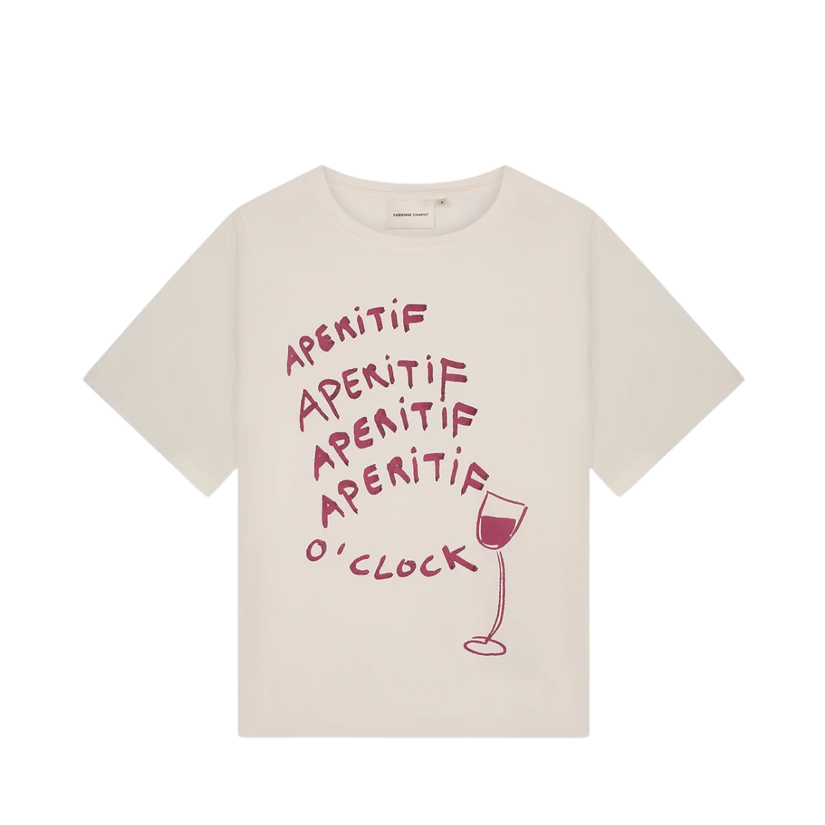 Rose Wine T-shirt - Cosy white