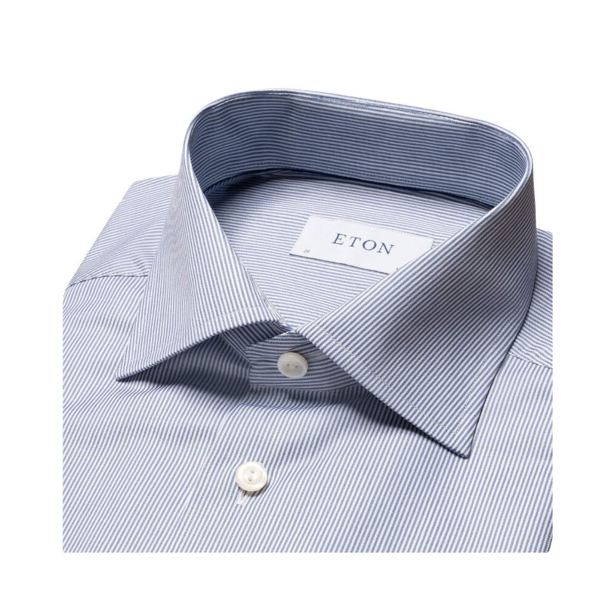 Fine Stripe Signature Twill Shirt - Blue