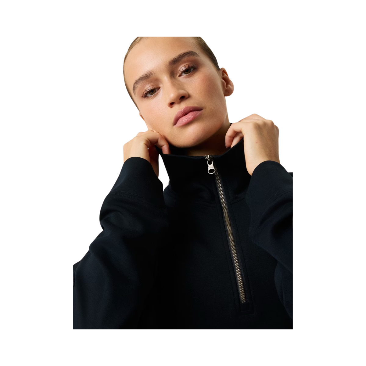 Studio Soft Halfzip Sweatshirt - Black Beauty