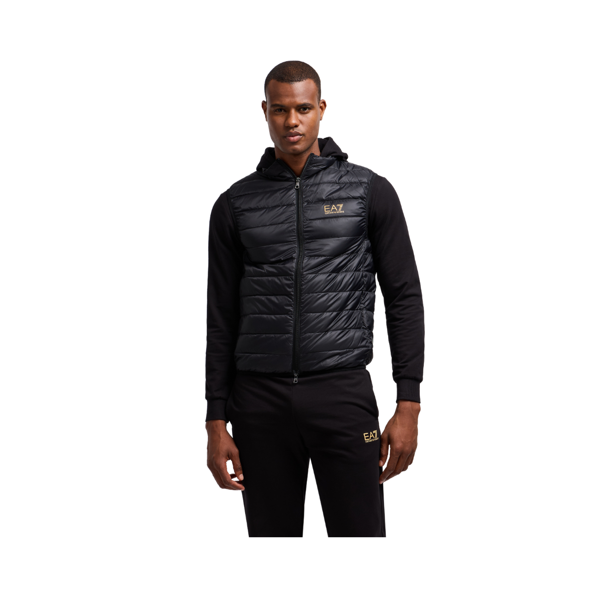 Train Core Down Waistcoat - Black