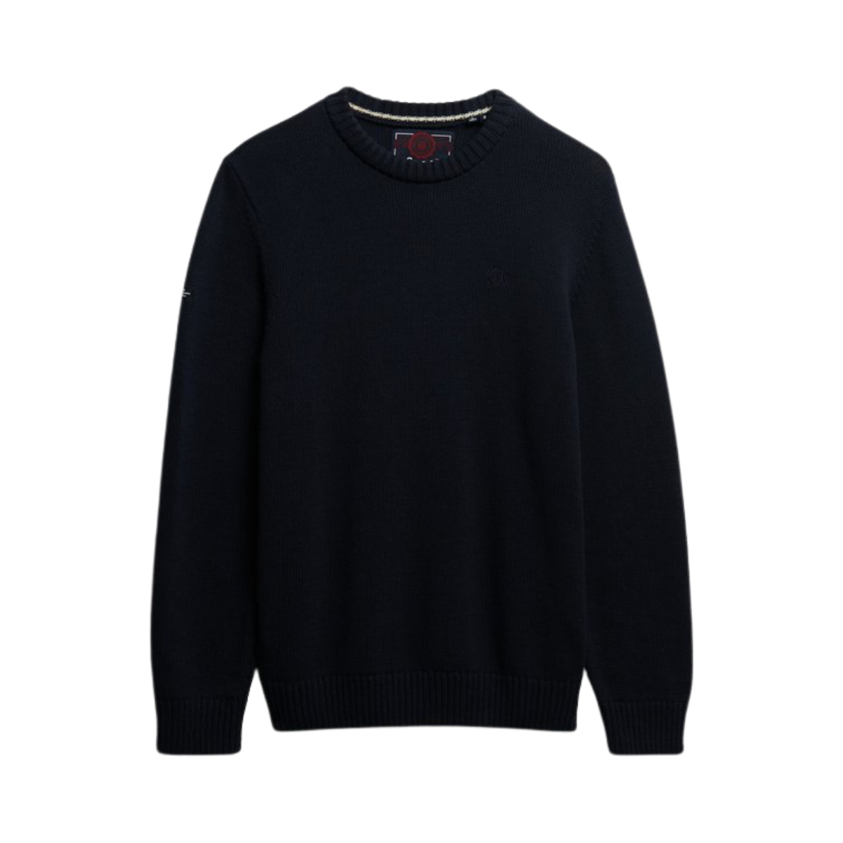 Preppy Cotton Jumper - Navy