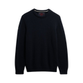 Preppy Cotton Jumper - Navy