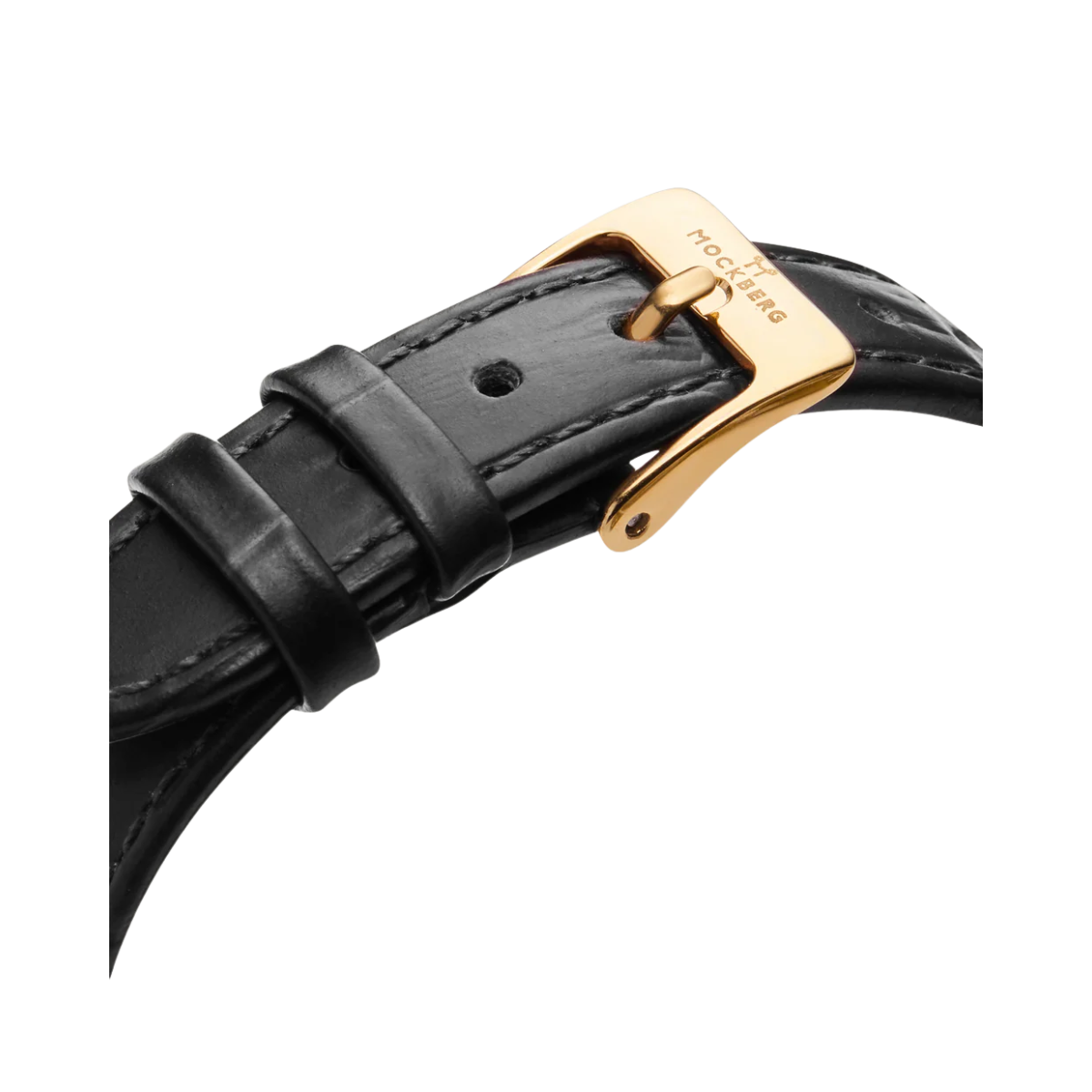 Timeless Black Leather Gold Watch - Gold