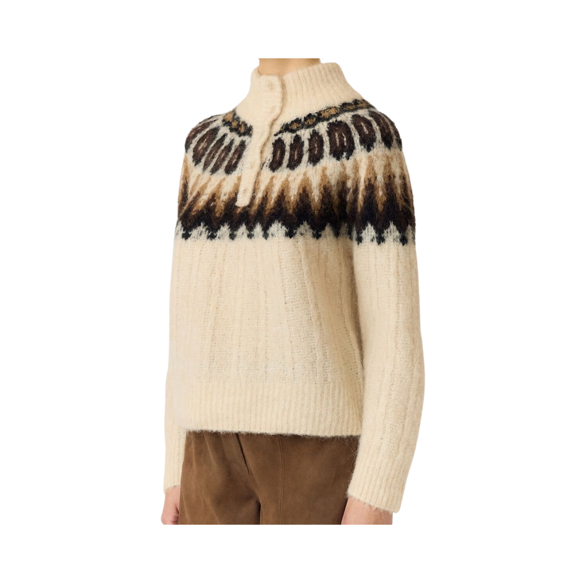 YASDomina Knit Pullover - Wood Ash
