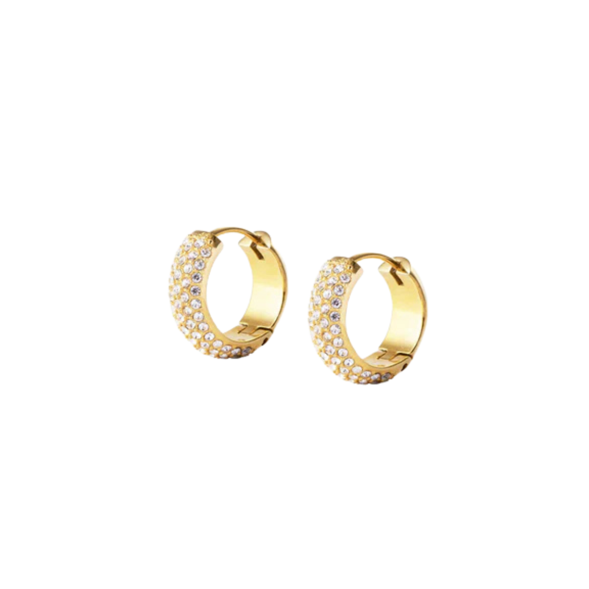 Amour Gold Hoops Medium - gold