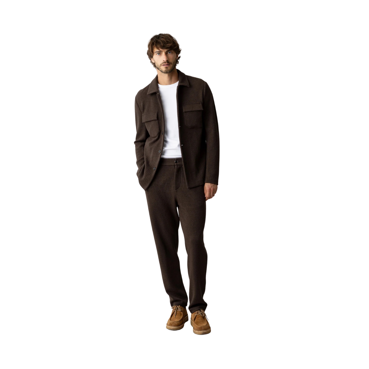 MMGAustin Knit Overshirt - Black Coffee