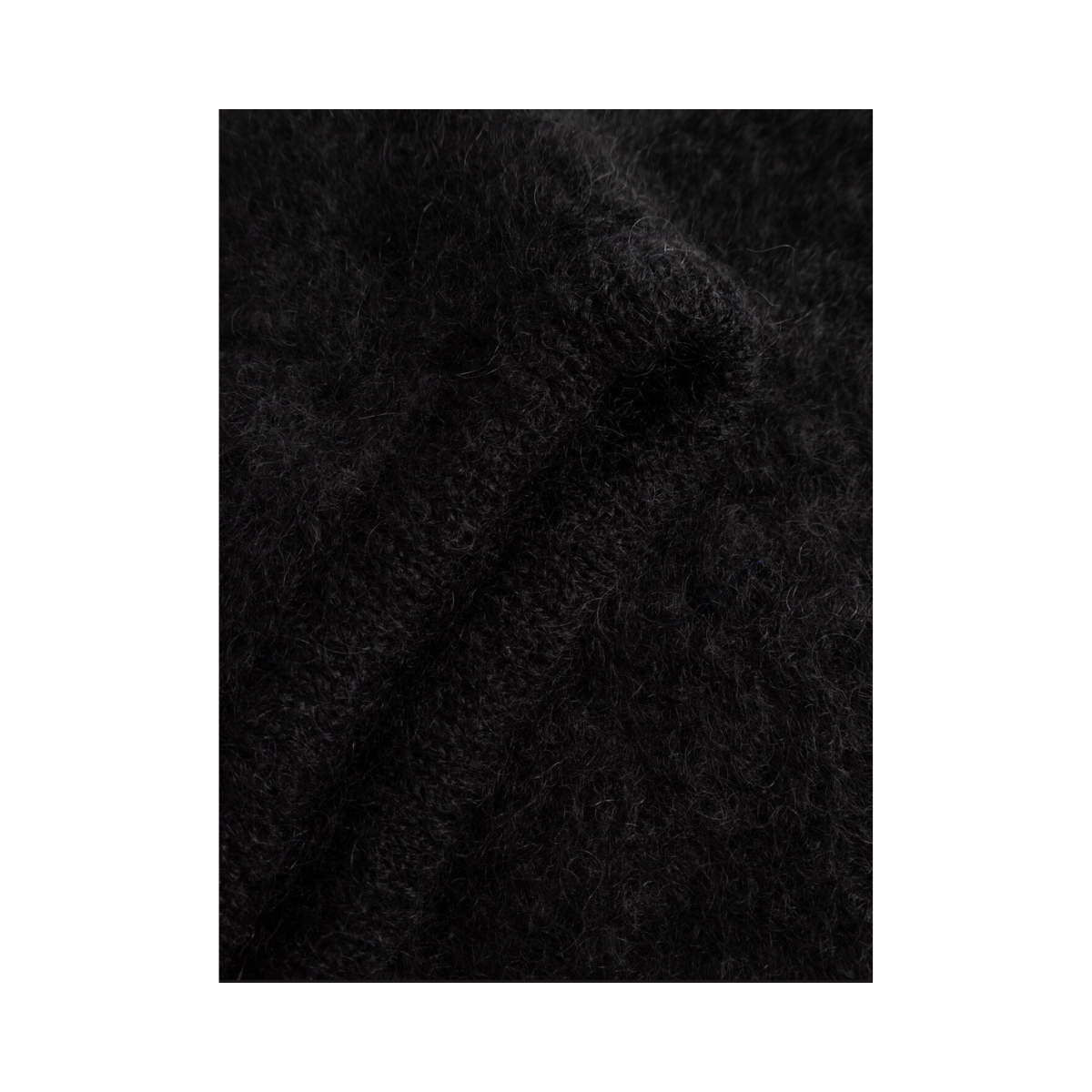 Merle Knit Balaclava - Black