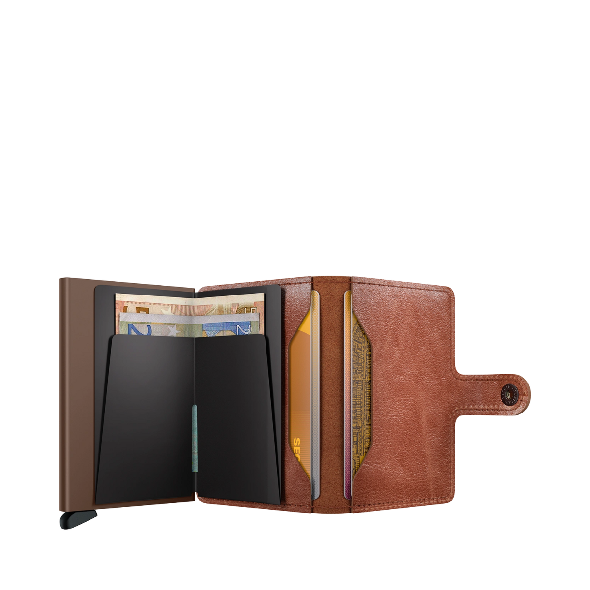 Vintage Miniwallet - Cognac-Brown
