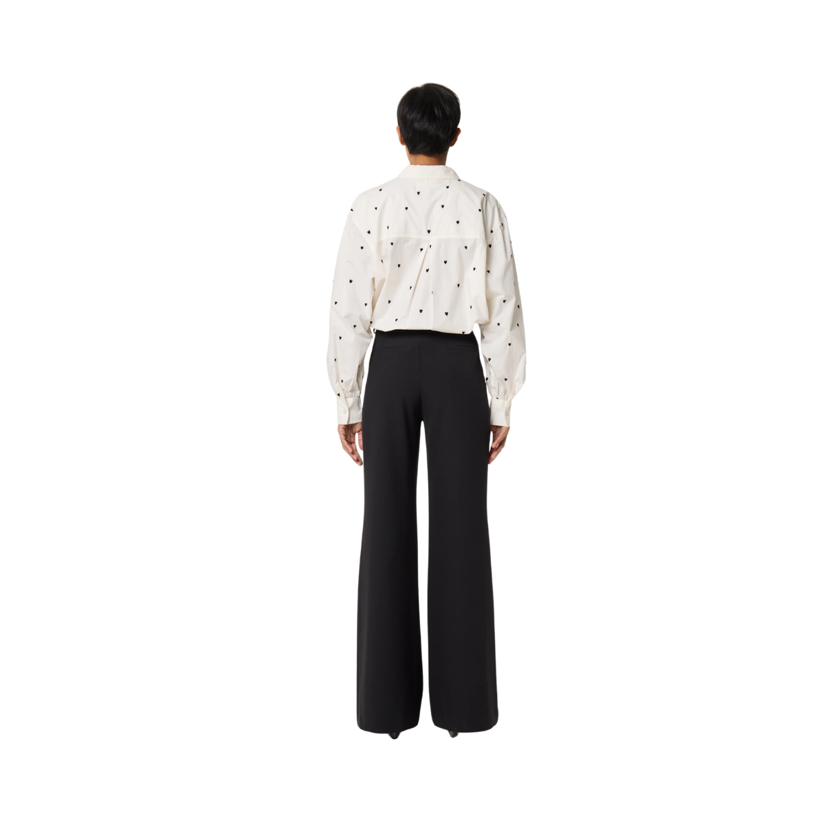 Dina Blouse - Cosy White/Black