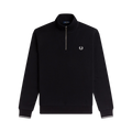 HALF ZIP SWEATSHIRT - Black