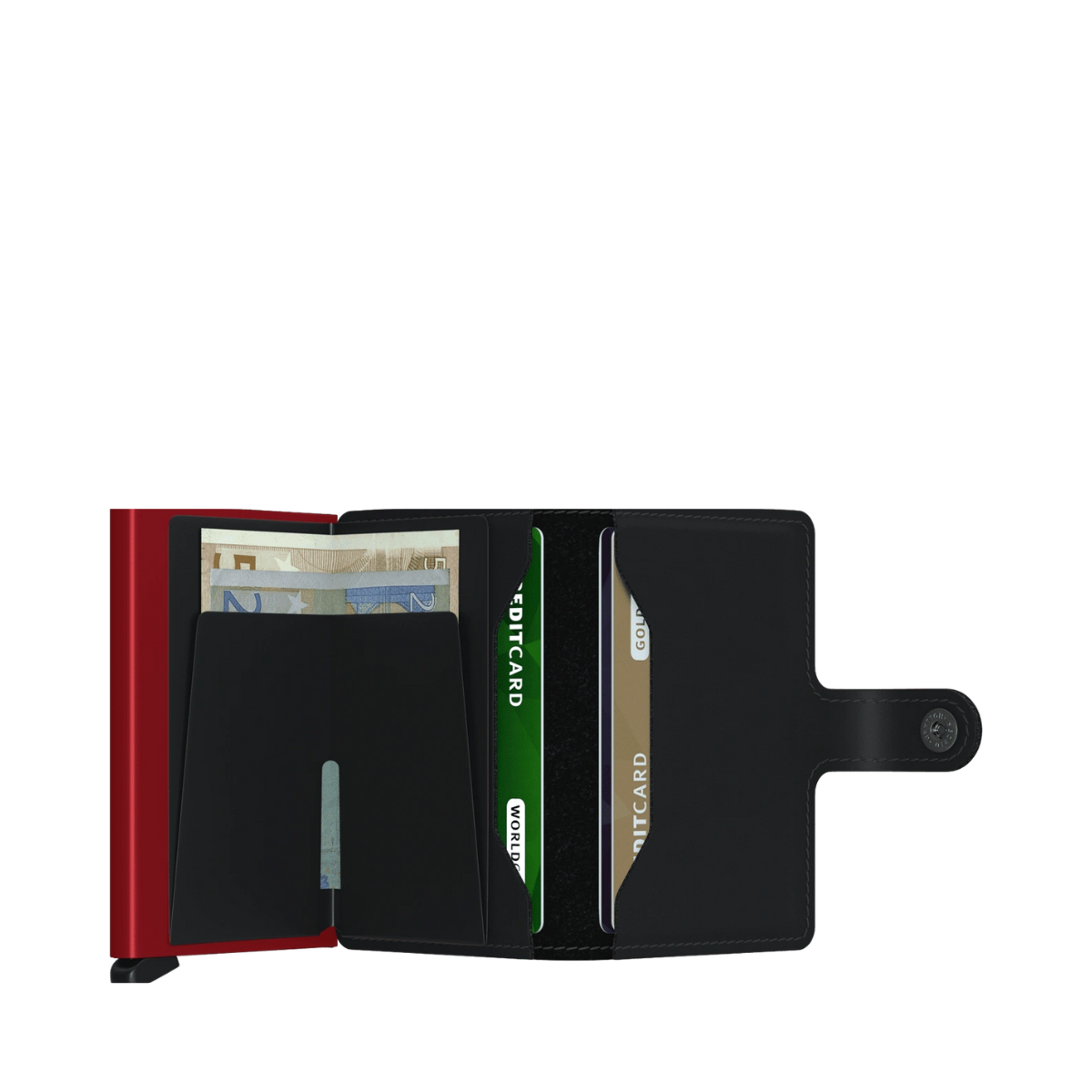 Miniwallet Matte - Black & Red