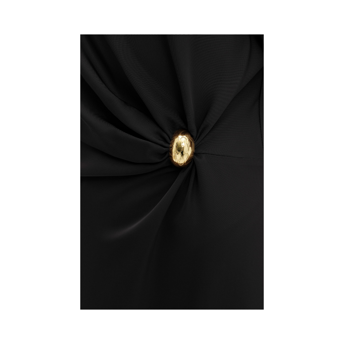 Zilla Brooch Detailed Maxi Dress - Black