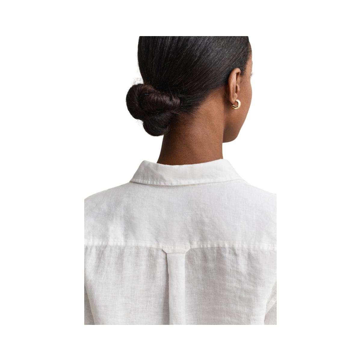 Reg Linen LS Shirt - White