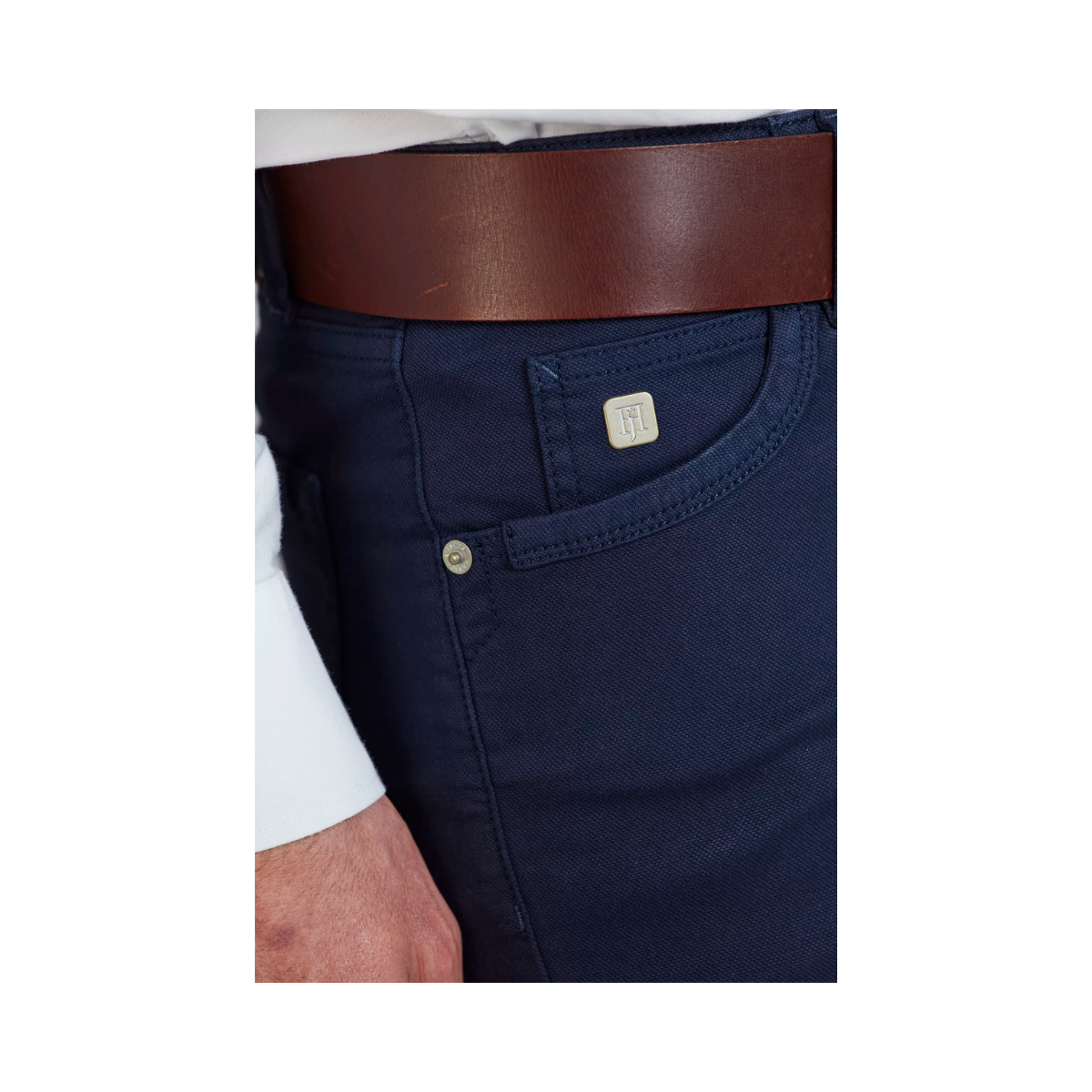 5-Pkt Pan Oxford Shorts - Navy