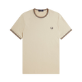 Twin Tipped T-Shirt - Oatmeal/Bronze/Navy