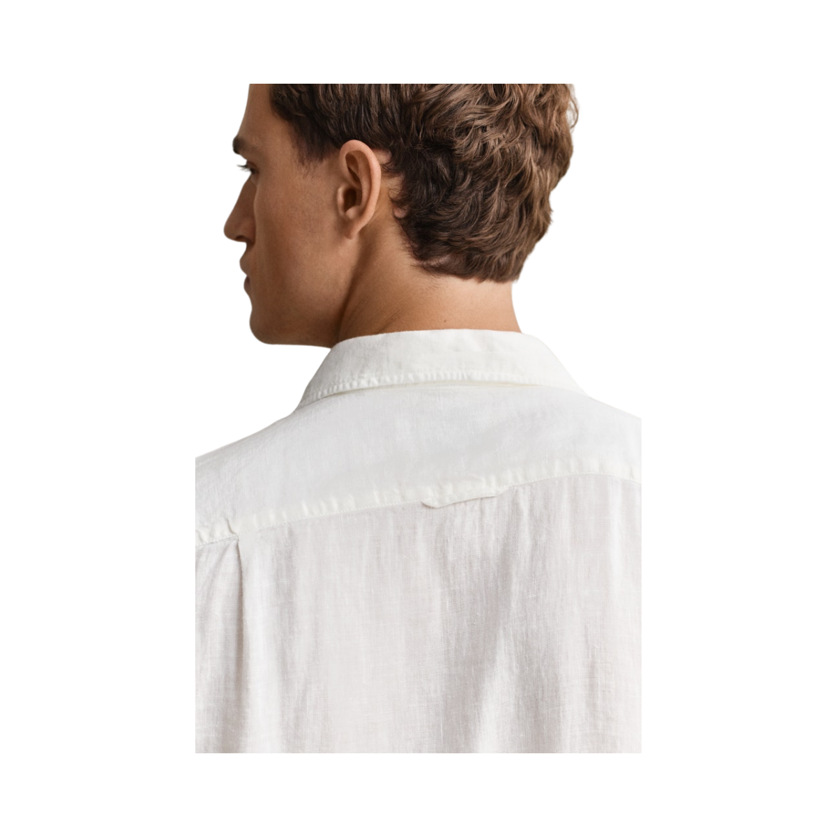 Gmnt Dyed Linen Camp Shirt - White