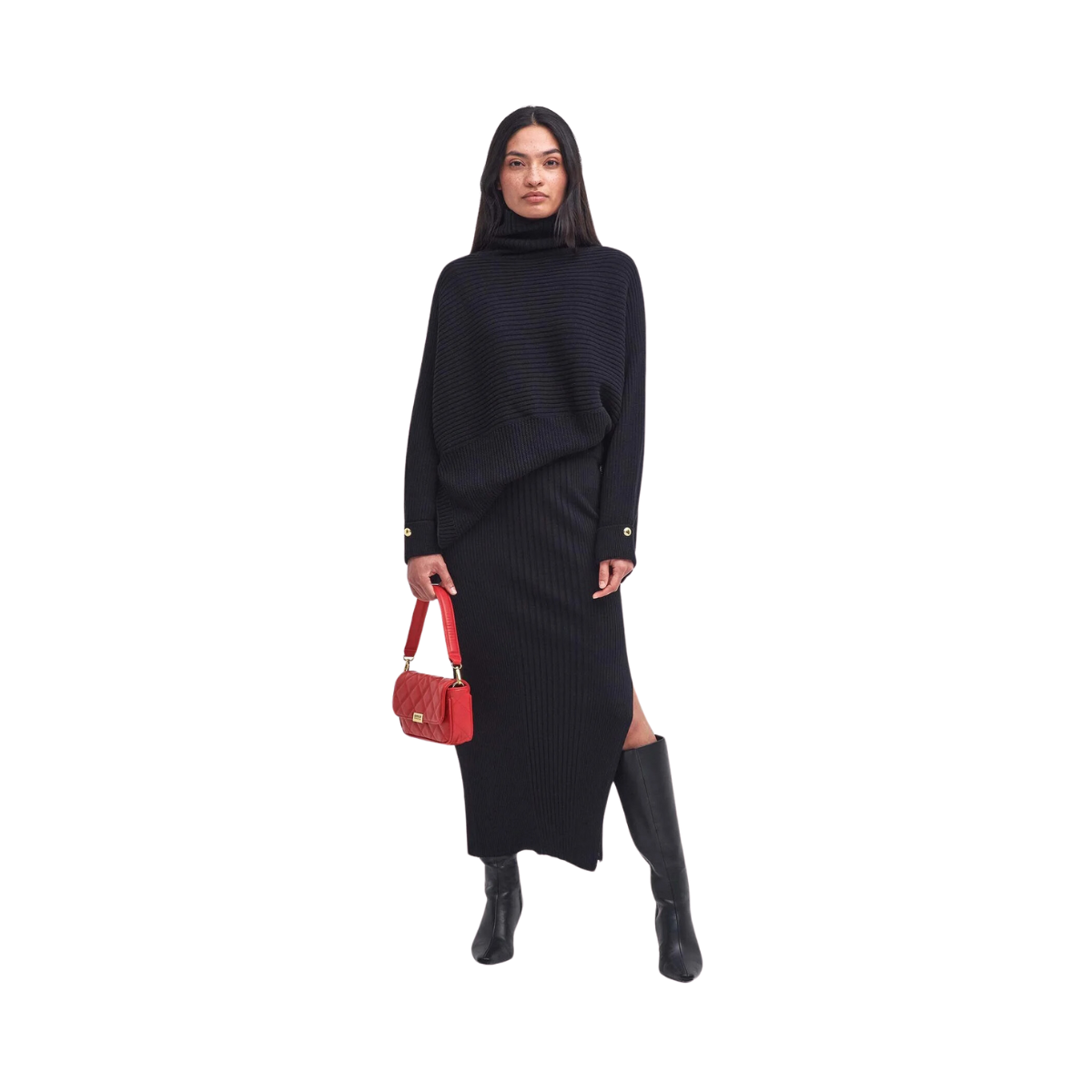 Roberta Knitted Jumper - Black