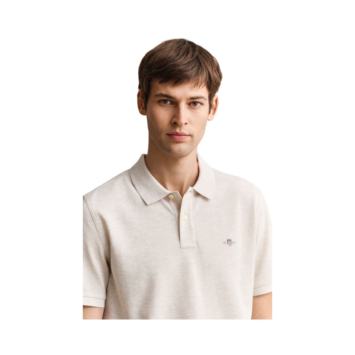 Shield SS Pique Polo - Seed Melange