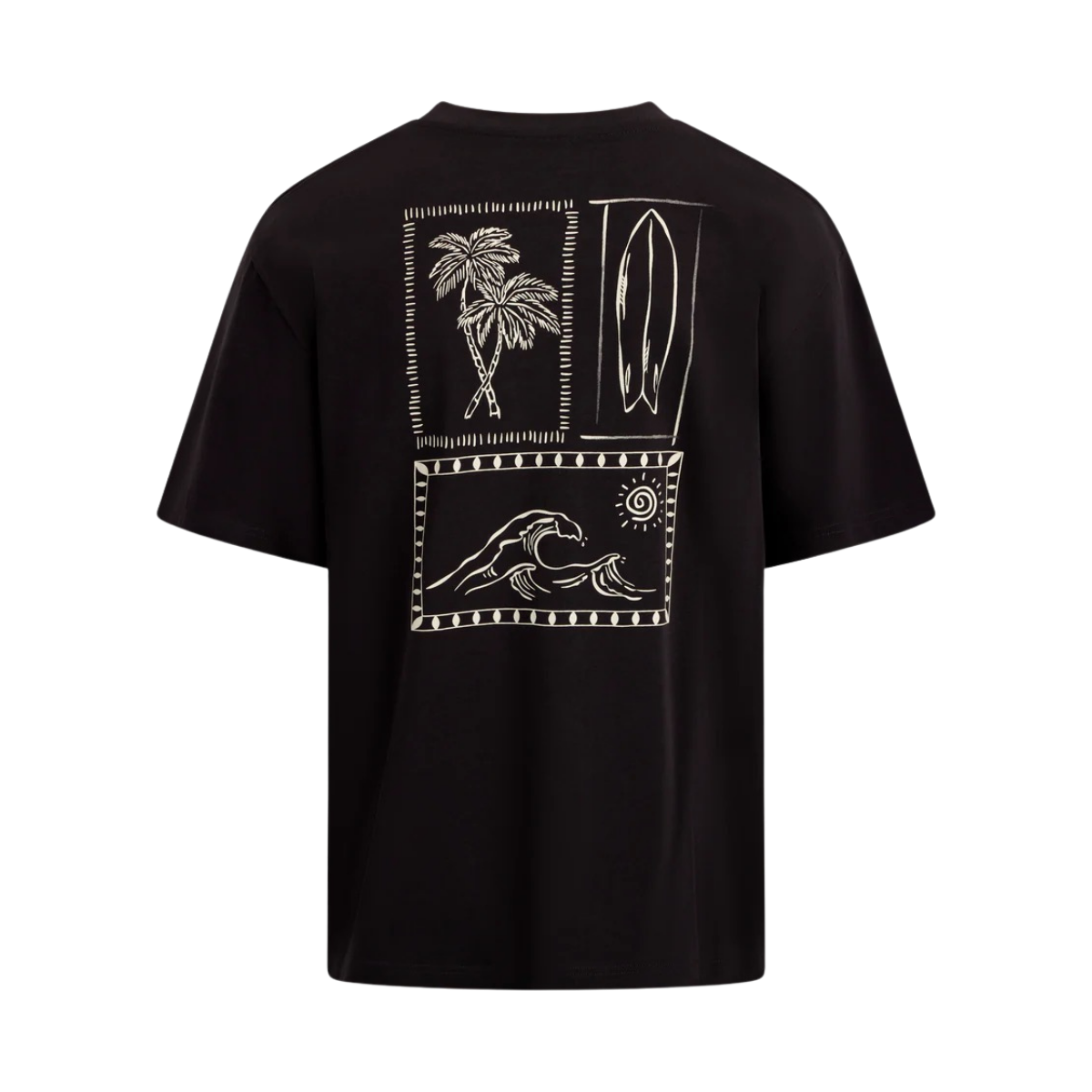 Flavio Tee - Washed Black Surfer