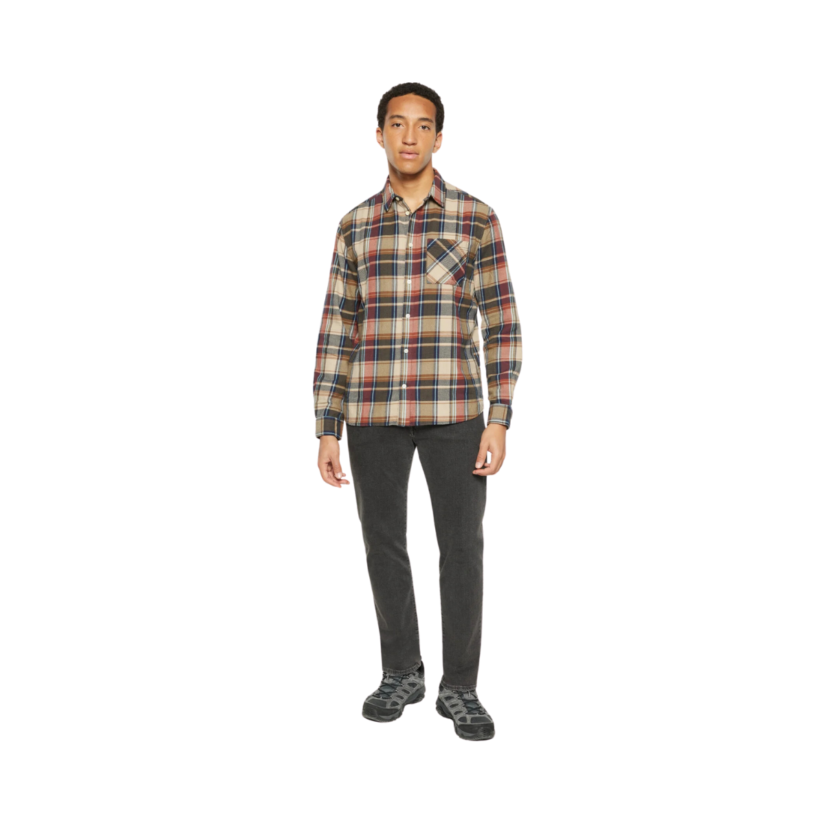 Reg Light Flannel Checkered Shirt - Multi