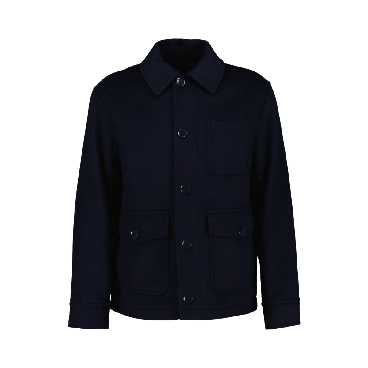 WOOL FIELD JACKET - Navy