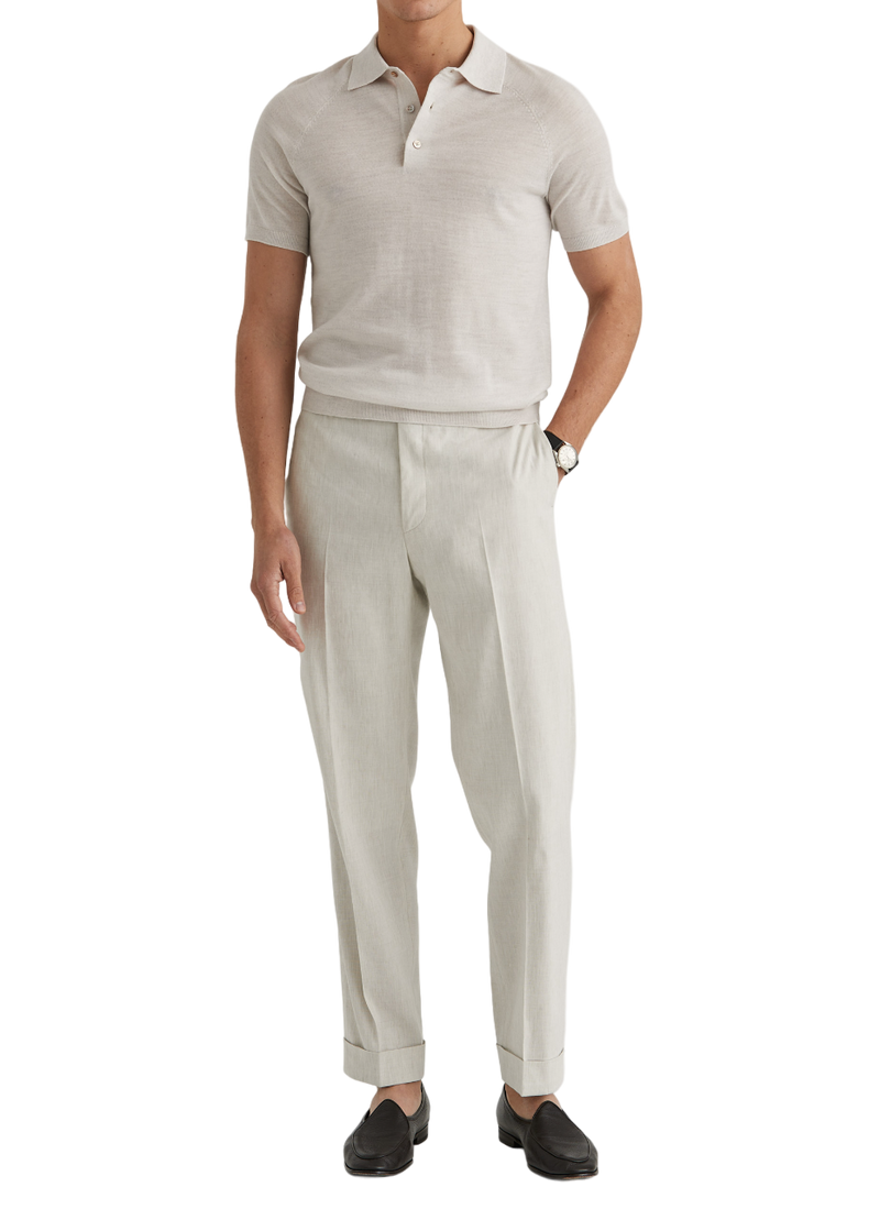 Jack Summer Structure Suit Trousers - White