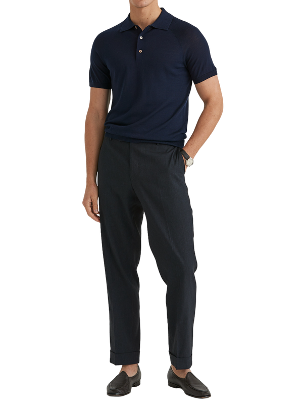 Jack Summer Structure Suit Trousers - Navy