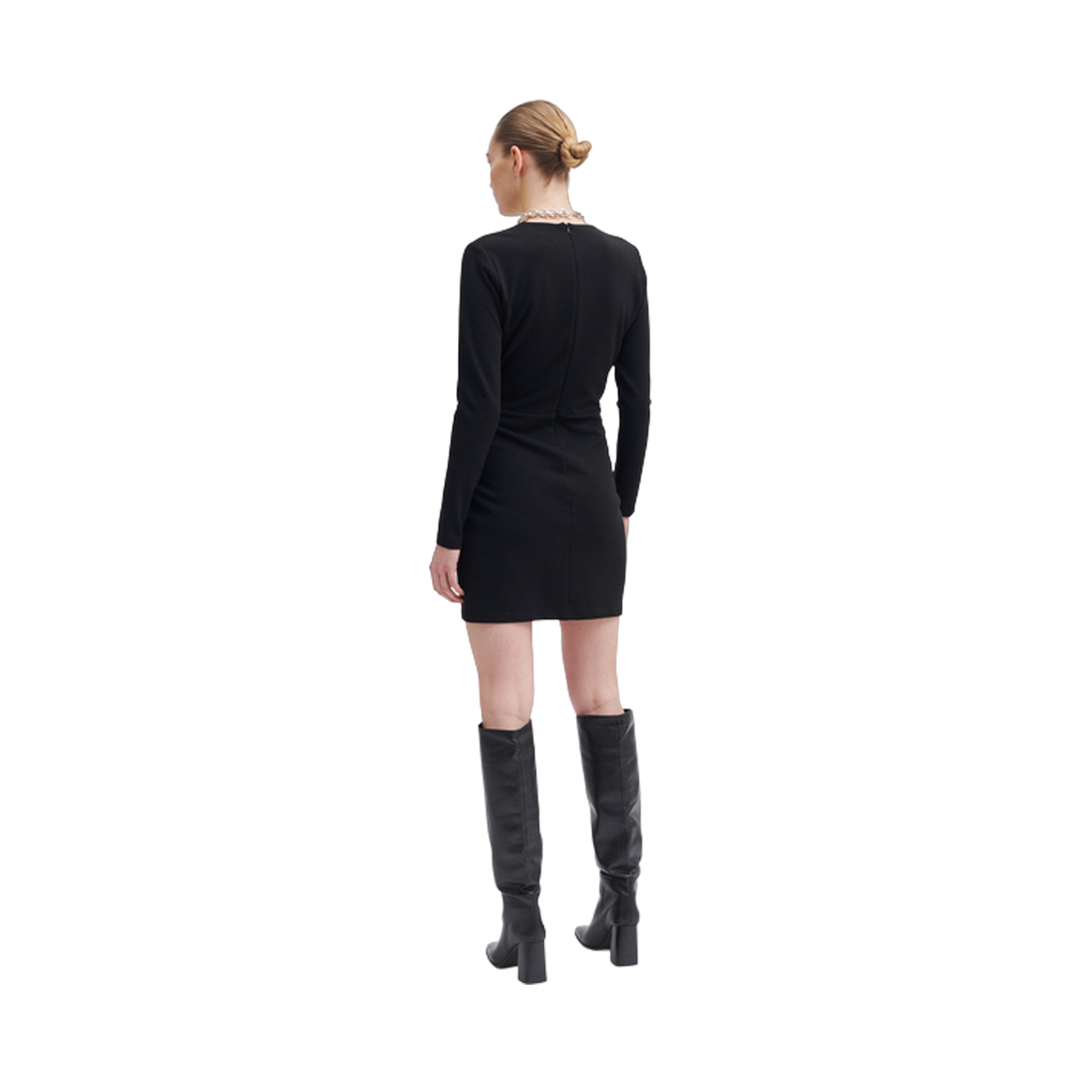 Kos Short Dress - Black