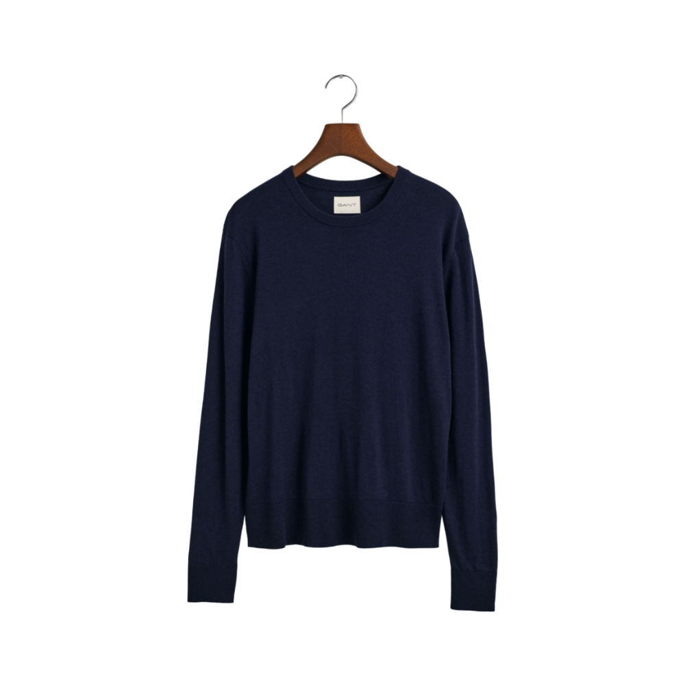 Fine Knit Crewneck - Blue