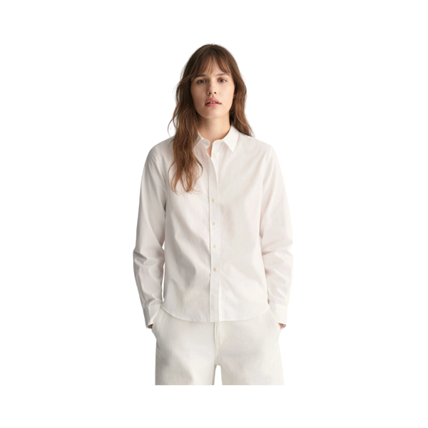 Regular Poplin Shirt - White